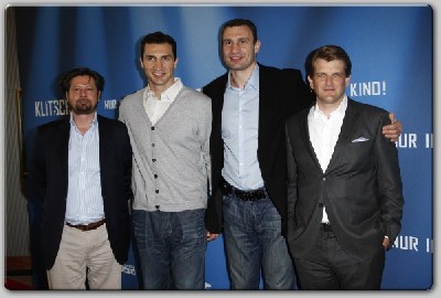 Sebastian Dehnhardt Wladimir und Vitali Klitschko Leopold Hoesch Copyright Majestic Film Markus Greitschuss Documentary Film: Klitschko